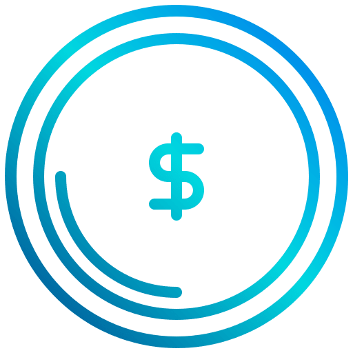 Money shopping coin store icon