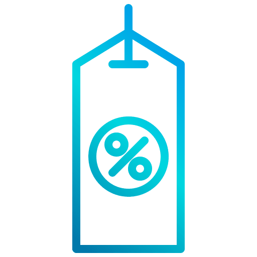 Tag commerce and shopping commerce e-commerce icon