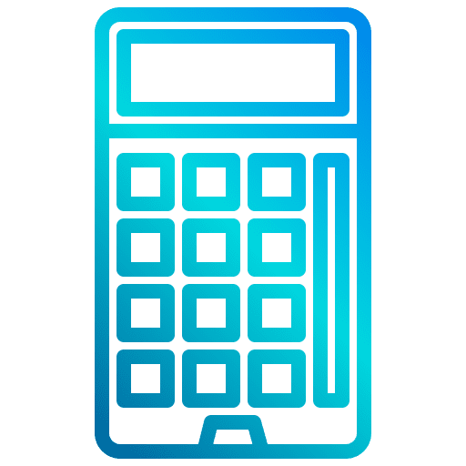 Calculator calculation maths calculating icon
