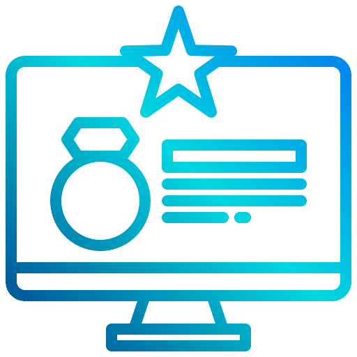 Favorite shopping computer ecommerce icon