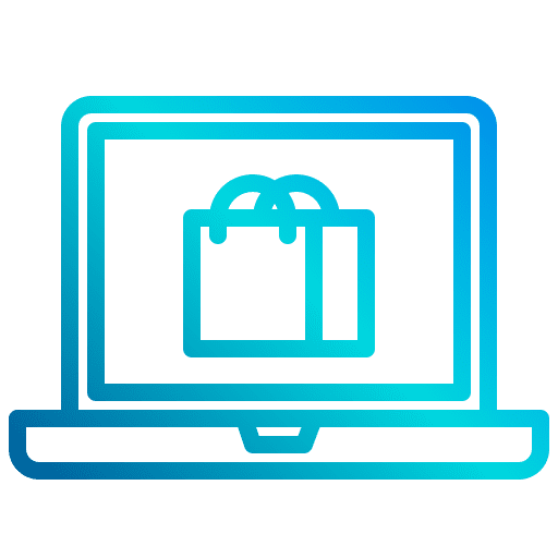 Laptop laptop products commerce and shopping icon