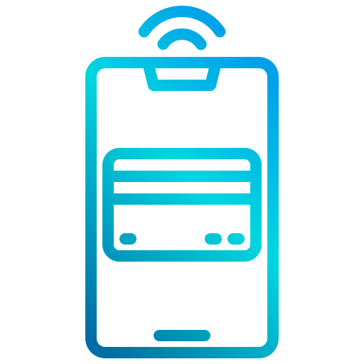 Payment method smartphone payment method debit card icon