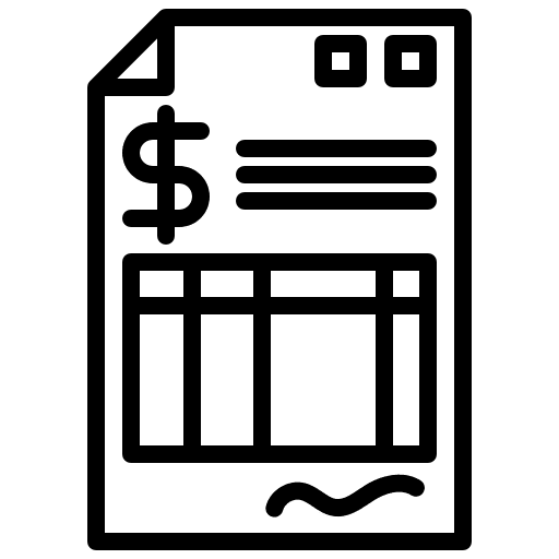 Invoice ecommerce commerce and shopping invoice icon