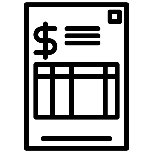 Invoice invoice commerce and shopping buy icon