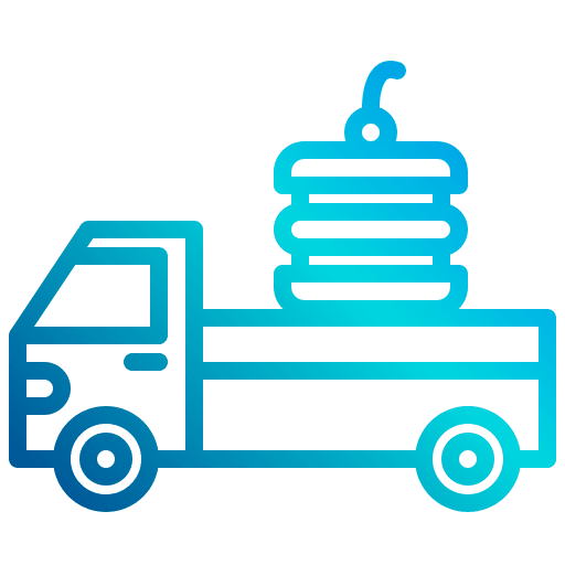 Truck food delivery vehicle truck icon
