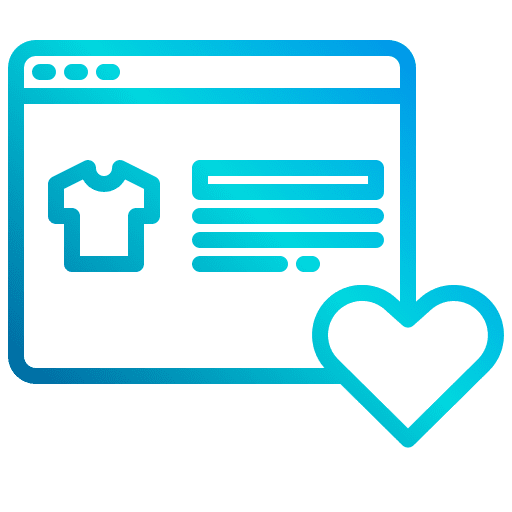 Website favorite tshirt browser icon