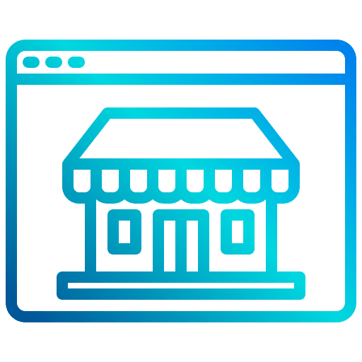 Website web page market online shopping icon