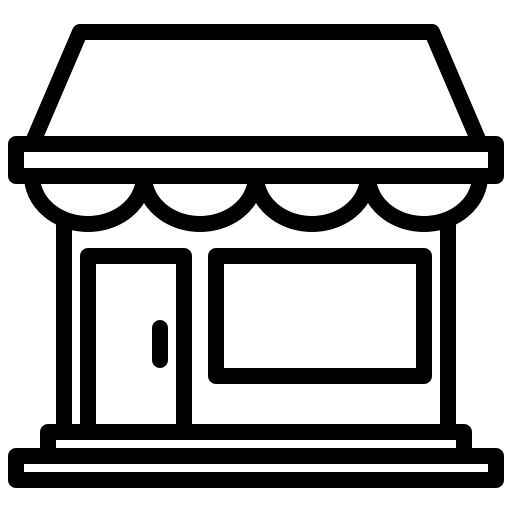 Shop online shop building commerce and shopping icon