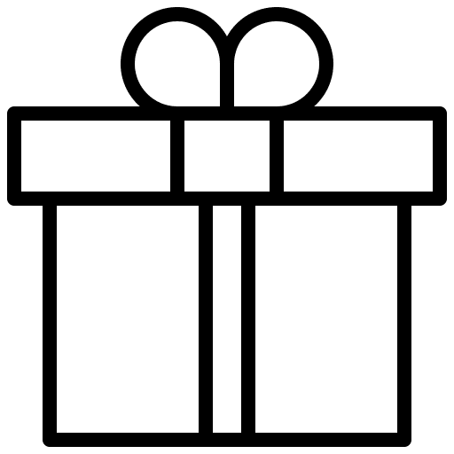 Gift gift birthday and party gift box icon