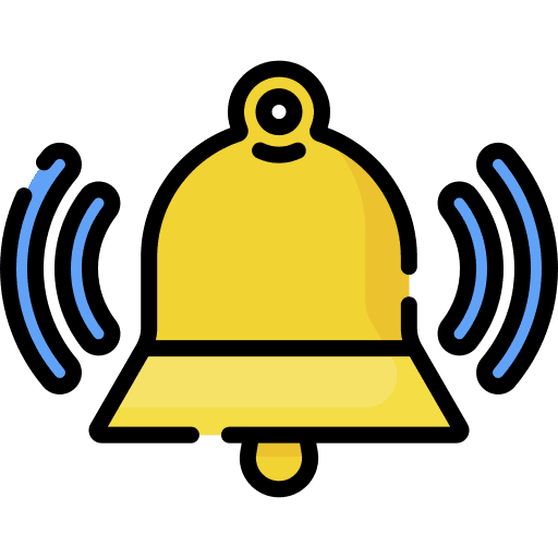 Bell bell ringing alarm icon