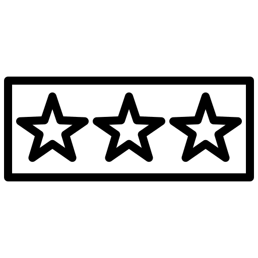 Star like customer commerce and shopping icon