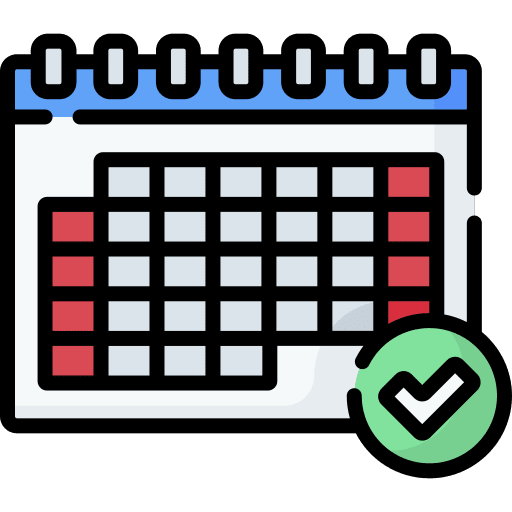 Calendar plan events planner icon