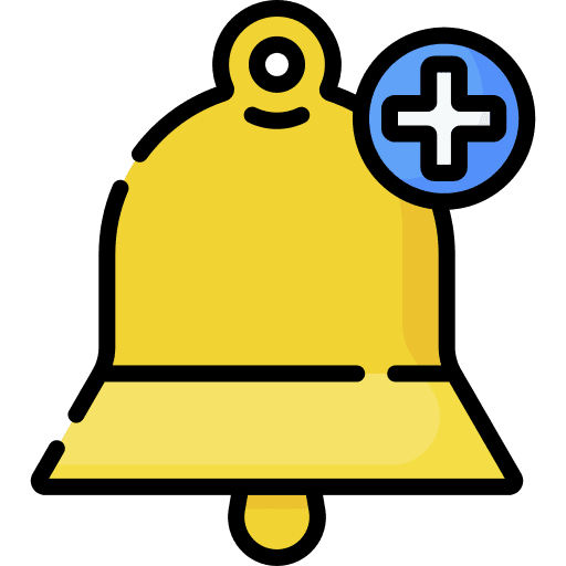 Alarm notification reminder time and date icon Alarm notification reminder time and date icon