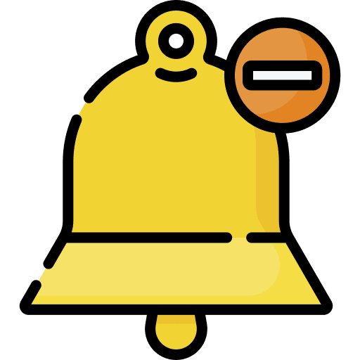 Bell notifications alert time and date icon Bell notifications alert time and date icon