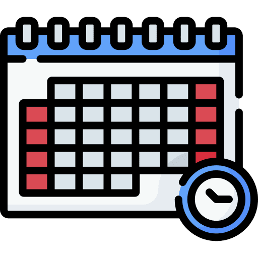 Calendar education time clock icon Calendar education time clock icon