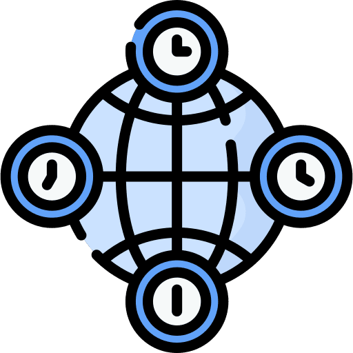 Time zone earth grid global time zone icon Time zone earth grid global time zone icon