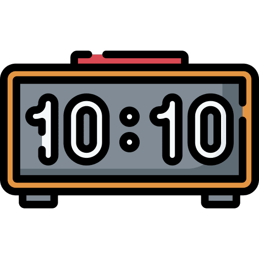 Digital clock time and date desk clock alarm clock icon Digital clock time and date desk clock alarm clock icon