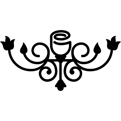 Floral design lines flower design icon