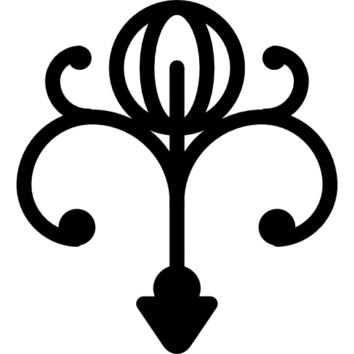 Floral simple design ornaments design floral design icon