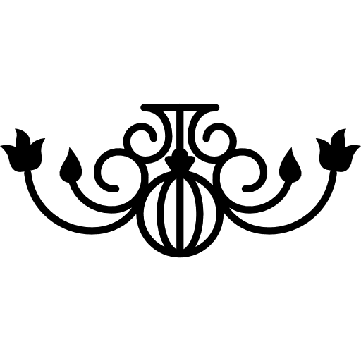 Royal bud flower variant with leaves and vines design leaves bud flower variant icon