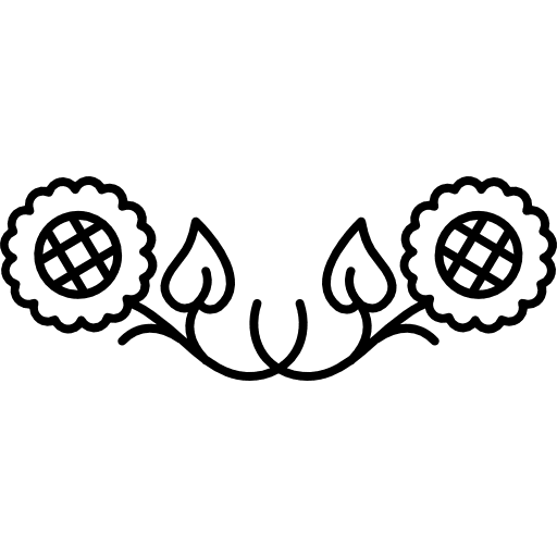 Two flowers floral design flower floral designs flowers icon