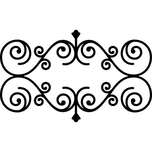 Floral design with vertical and horizontal symmetry designs symmetrical floral design icon