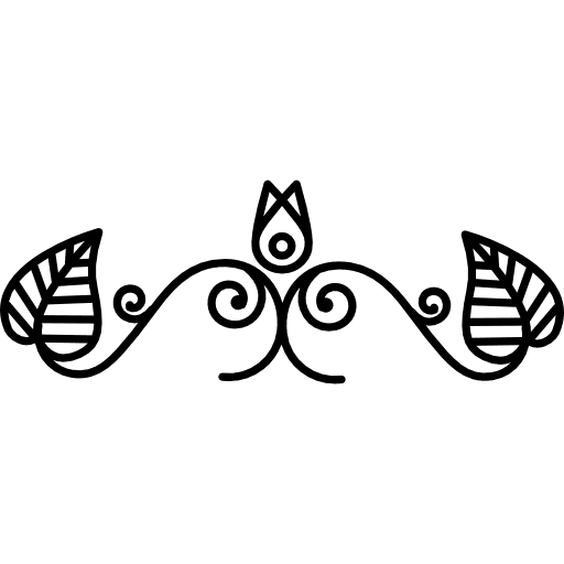 Symmetric ornament floral design symmetric ornamental icon