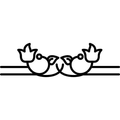 Ornamental floral design with symmetry floral design symmetry symmetrical icon