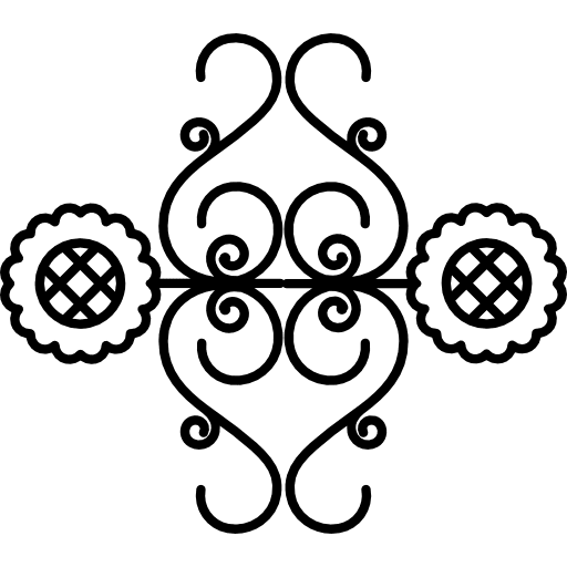 Flowery vines mirror effect design mirror effect vines flowers icon