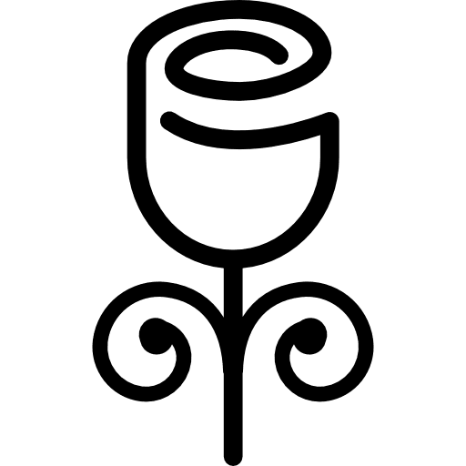 Tulip outline variant flower nature floral icon