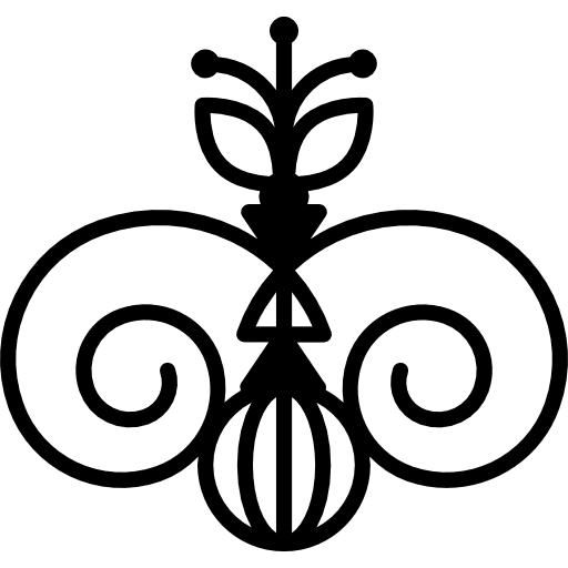 Flower bud with vines design variant flower design vines design bud icon