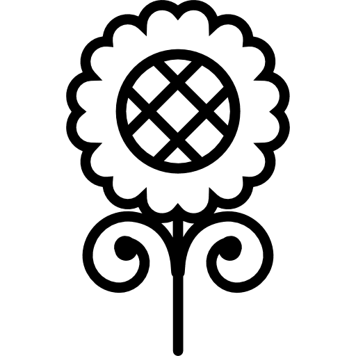 Flower design ornament design decoration icon