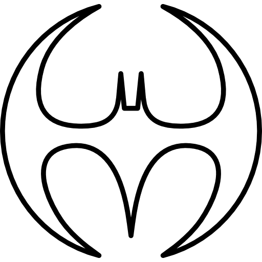 Batman movie saga logo icon Batman movie saga logo icon