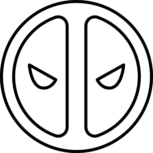 Deadpool logo comic film icon Deadpool logo comic film icon