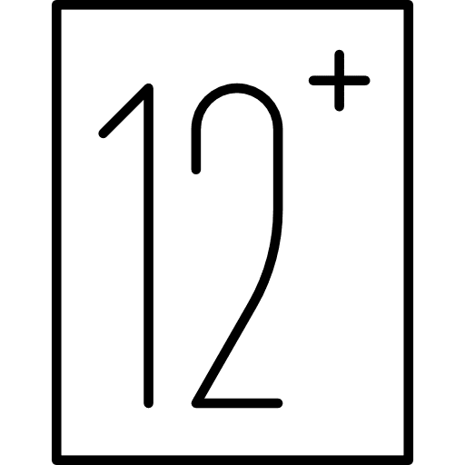 12+ age thriller square icon 12+ age thriller square icon