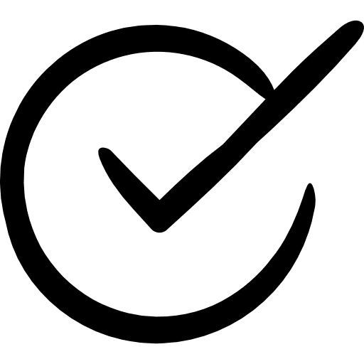 Checked interface correct v icon