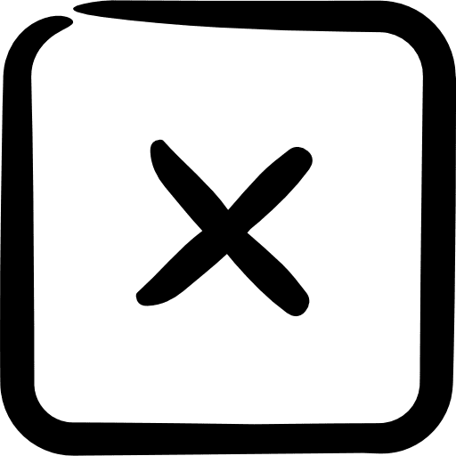 Close cancel prohibition interface icon