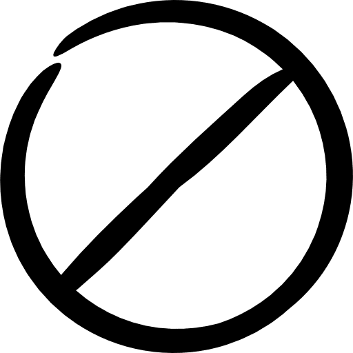 Forbidden cancel symbol prohibition icon