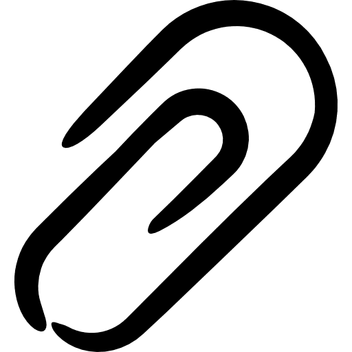 Paper clip school material clip office material icon