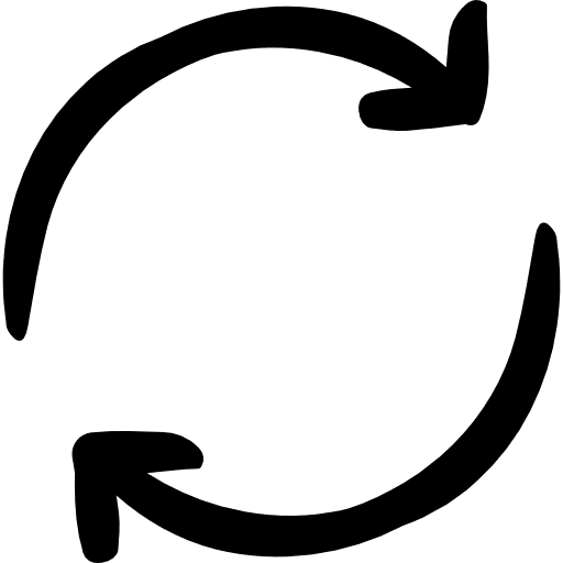 Refresh direction again multimedia option icon