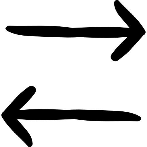 Transfer right bidirectional arrows icon