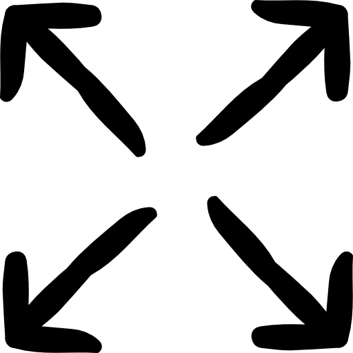 Expand capacity expand multimedia option icon