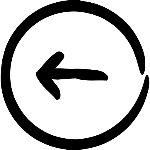 Left arrow previous return back icon