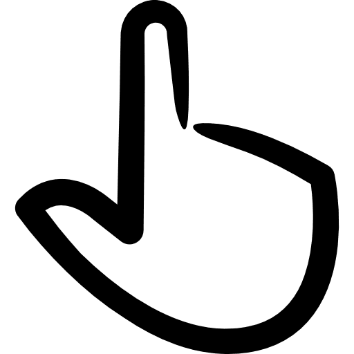 Click gestures finger hand icon