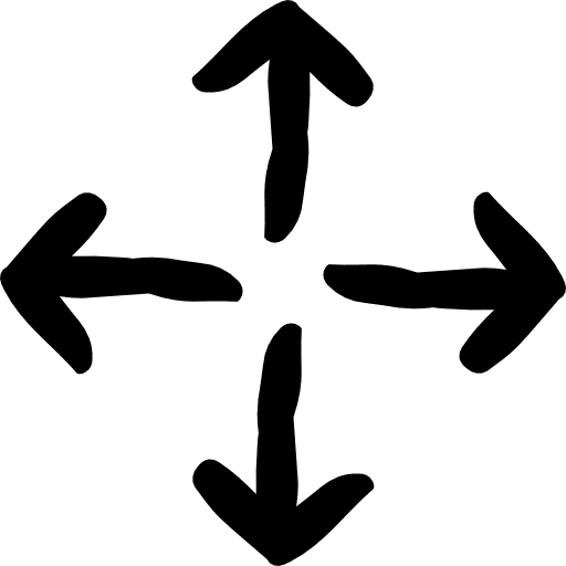 Move direction interface multimedia option icon