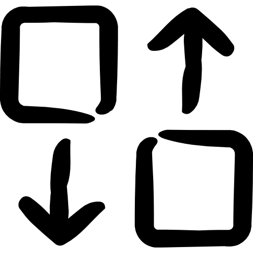 Transfer arrows multimedia option interface icon