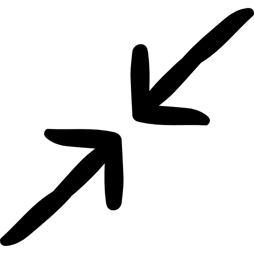 Compress compress multimedia option diagonal arrows icon