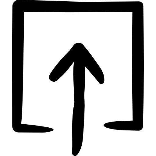 Up arrow interface orientation arrows icon