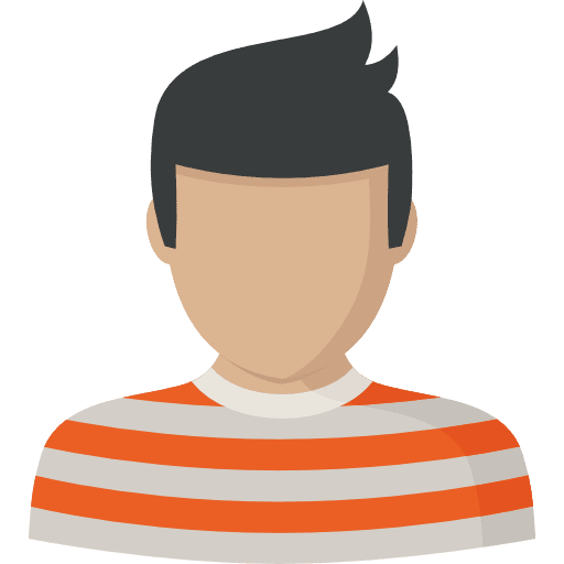 Man avatar social user icon