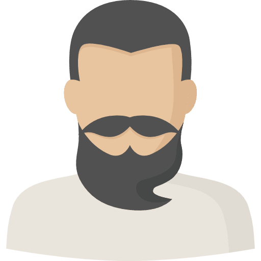 Man social profile avatar icon